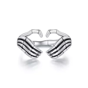 (afbeelding voor) Pandora Stijl Skelet Hand Ring - SCR971-E