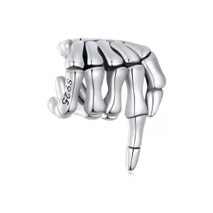 (afbeelding voor) Pandora Stijl Skelethand Bedel - BSC909