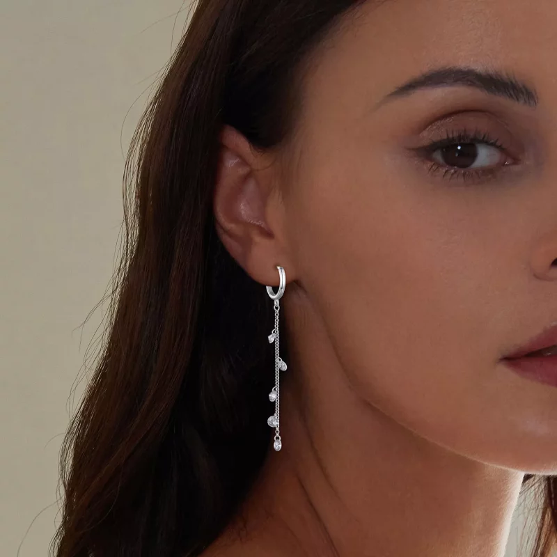 (afbeelding voor) Pandora-stijl Slimme Kwast Hanger Oorbellen - BSE898 - Bekijken 5