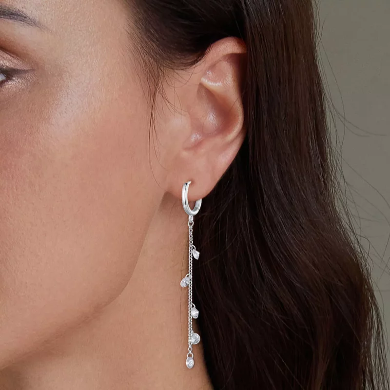 (afbeelding voor) Pandora-stijl Slimme Kwast Hanger Oorbellen - BSE898 - Bekijken 6