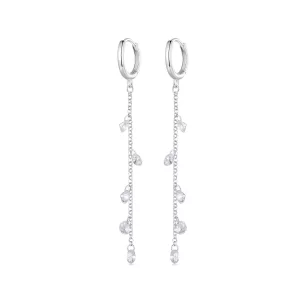 Pandora-stijl Slimme Kwast Hanger Oorbellen - BSE898 (afbeelding voor) Pandora-stijl Slimme Kwast Hanger Oorbellen - BSE898