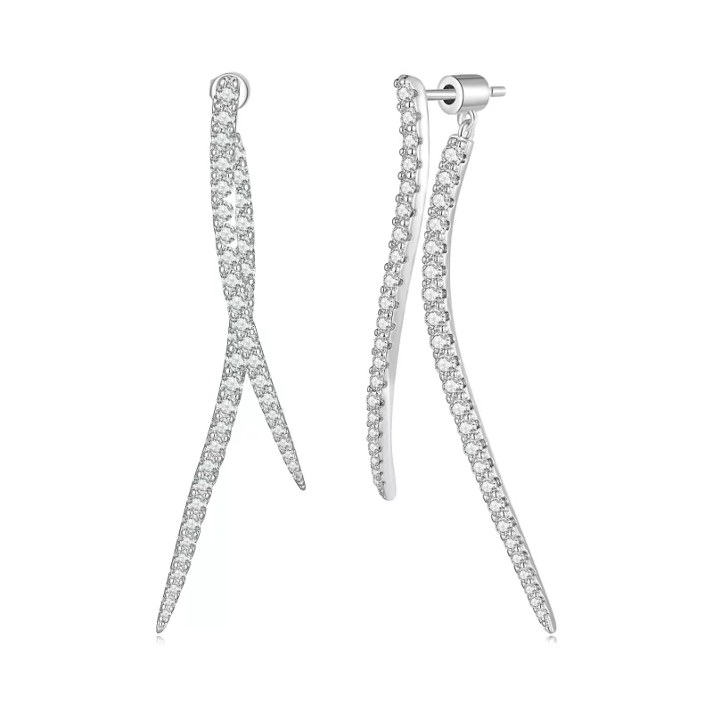 (afbeelding voor) Pandora-stijl Slimme Tassel Lange Stud Oorbellen - YIE227