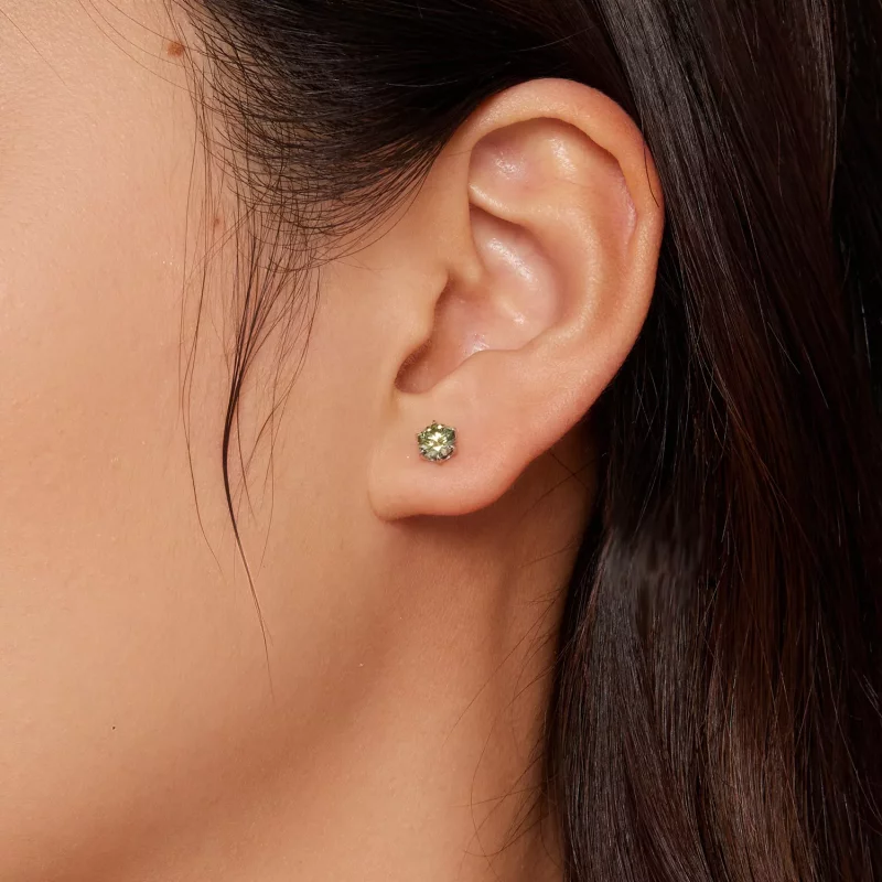 (afbeelding voor) Pandora Stijl Smaragdmoissanite Oorknopjes - MSE025-SGN - Bekijken 2