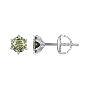 Pandora Stijl Smaragdmoissanite Oorknopjes - MSE025-SGN (afbeelding voor) Pandora Stijl Smaragdmoissanite Oorknopjes - MSE025-SGN