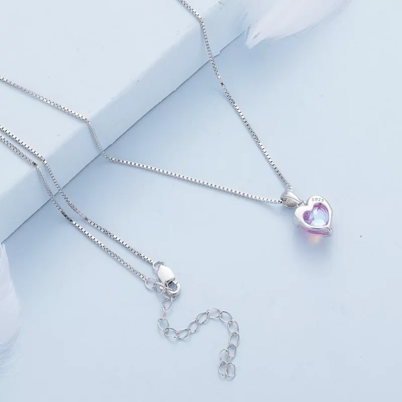 (afbeelding voor) Pandora Stijl Smeltend Hart Ketting - BSN322 - Bekijken 4