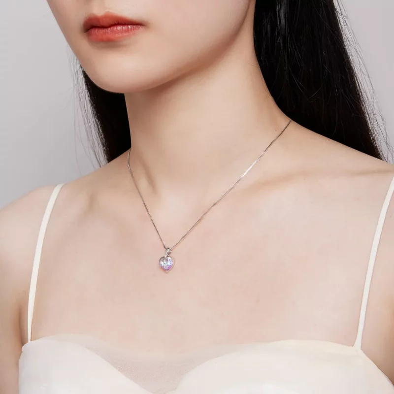 (afbeelding voor) Pandora Stijl Smeltend Hart Ketting - BSN322 - Bekijken 6