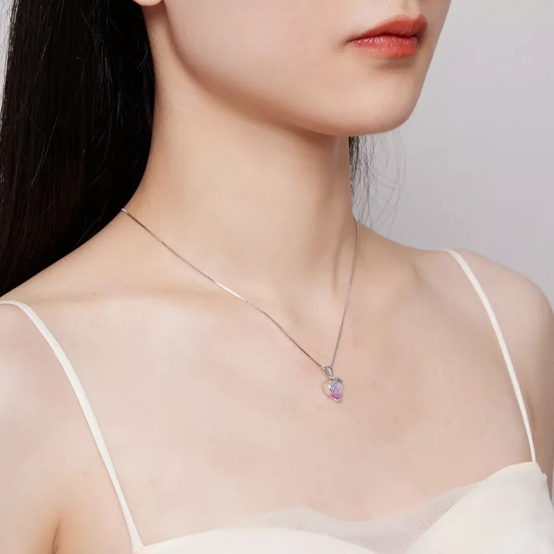 (afbeelding voor) Pandora Stijl Smeltend Hart Ketting - BSN322 - Bekijken 7