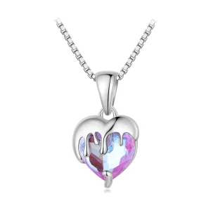 Pandora Stijl Smeltend Hart Ketting - BSN322 (afbeelding voor) Pandora Stijl Smeltend Hart Ketting - BSN322