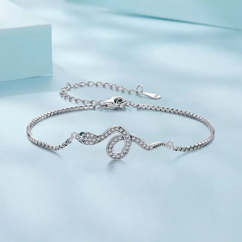 (afbeelding voor) Pandora-stijl Spirit Slangenketting Armband - SCB261 - Bekijken 3