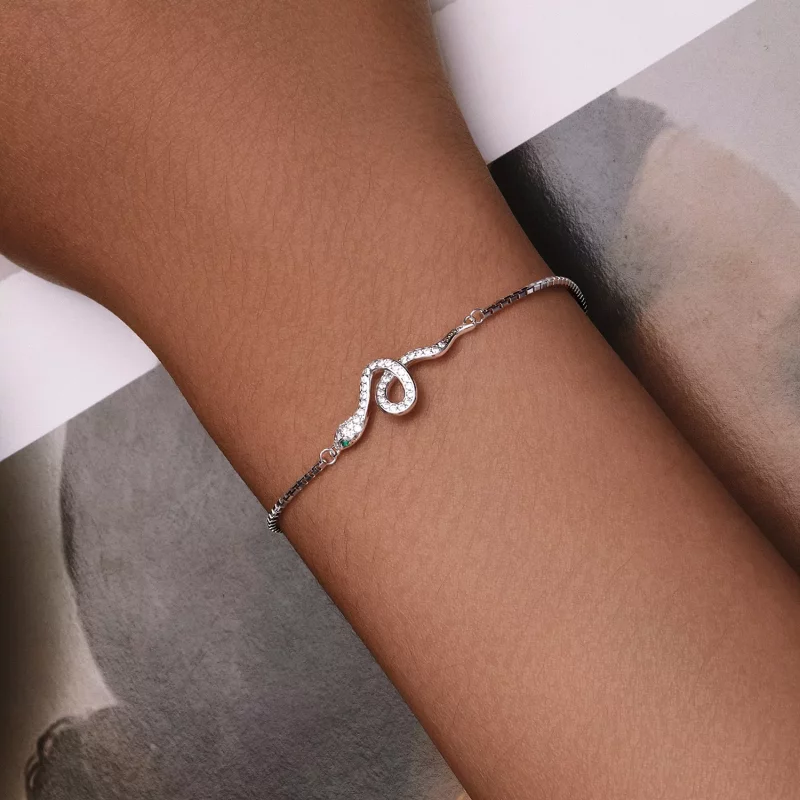 (afbeelding voor) Pandora-stijl Spirit Slangenketting Armband - SCB261 - Bekijken 5