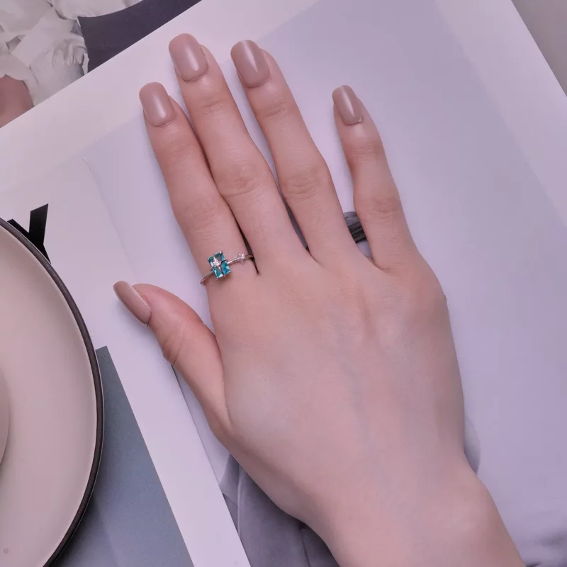 (afbeelding voor) Pandora Stijl Ster Glas Openingsring - BSR416 - Bekijken 5