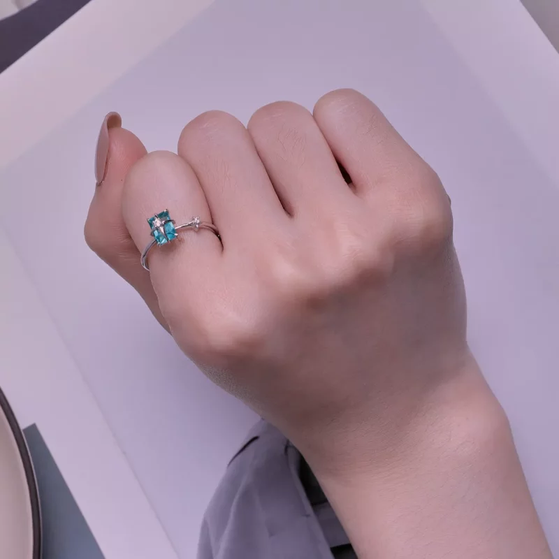 (afbeelding voor) Pandora Stijl Ster Glas Openingsring - BSR416 - Bekijken 7