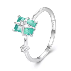 Pandora Stijl Ster Glas Openingsring - BSR416 (afbeelding voor) Pandora Stijl Ster Glas Openingsring - BSR416