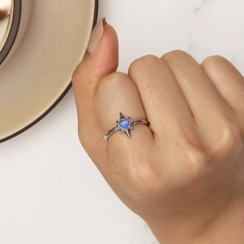 (afbeelding voor) Pandora Stijl Ster Ring - BSR455 - Bekijken 6