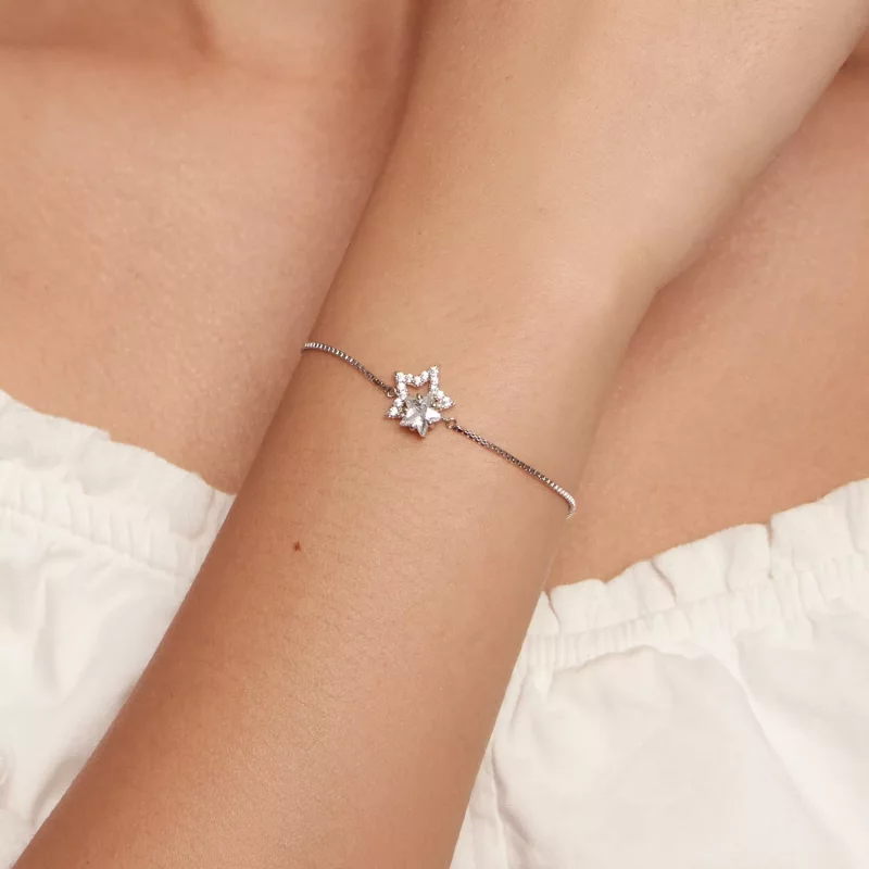 (afbeelding voor) Pandora Stijl Sterren Ketting Armband - BSB143 - Bekijken 4