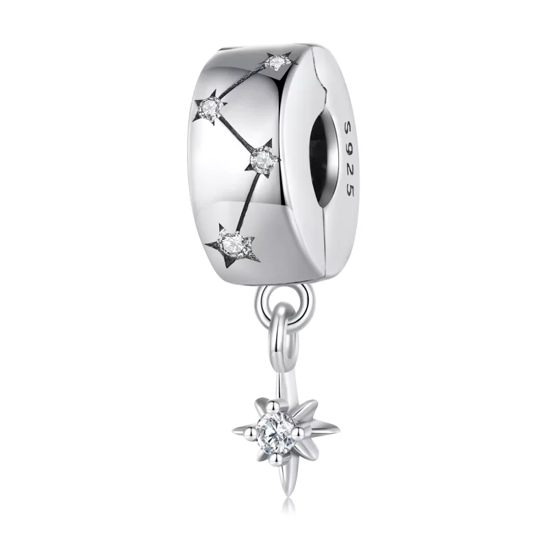 (afbeelding voor) Pandora Stijl Sterrenexplosie Cirkel Clip - BSC808 - Bekijken 3