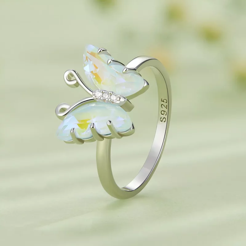 (afbeelding voor) Pandora-stijl Symfonie Vlinder Ring - SCR912 - Bekijken 2