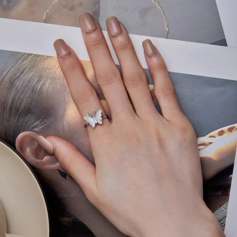 (afbeelding voor) Pandora-stijl Symfonie Vlinder Ring - SCR912 - Bekijken 5