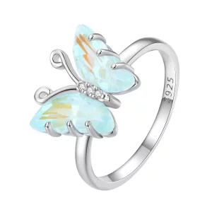 (afbeelding voor) Pandora-stijl Symfonie Vlinder Ring - SCR912