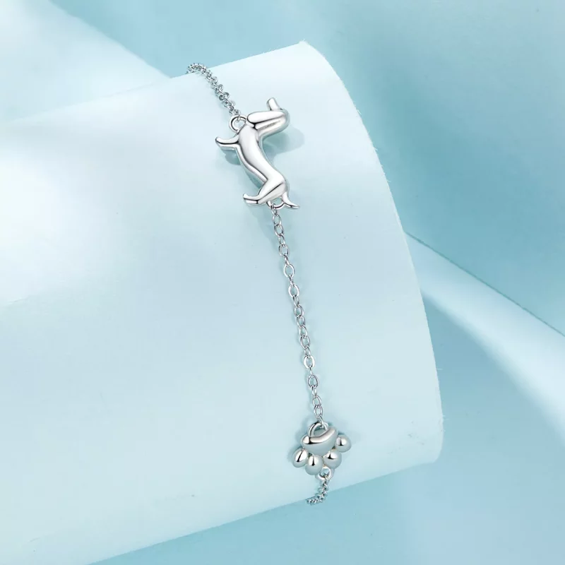 (afbeelding voor) Pandora-stijl Teckel Ketting Armband - SCB262 - Bekijken 2