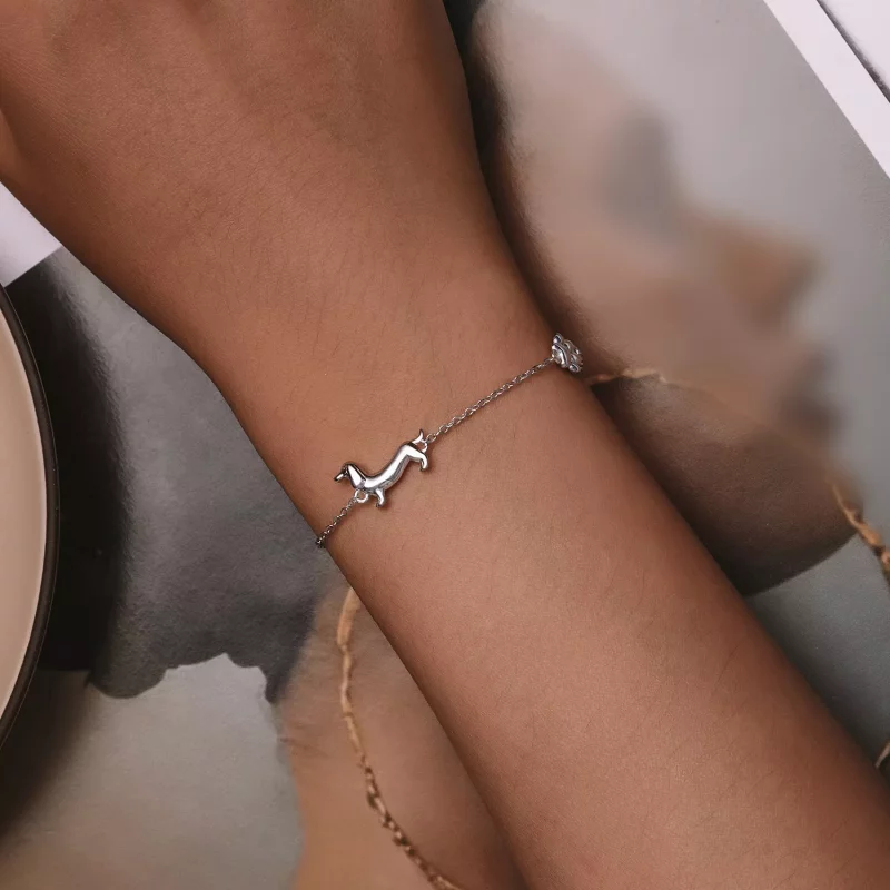 (afbeelding voor) Pandora-stijl Teckel Ketting Armband - SCB262 - Bekijken 4