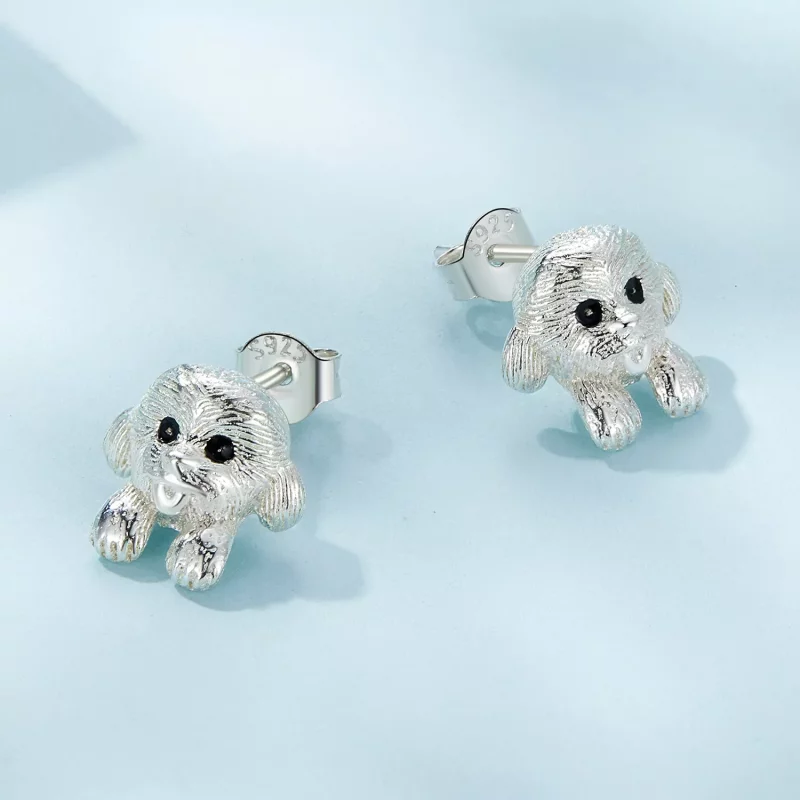 (afbeelding voor) Pandora Stijl Teddy Studs Oorbellen - SCE1631 - Bekijken 3