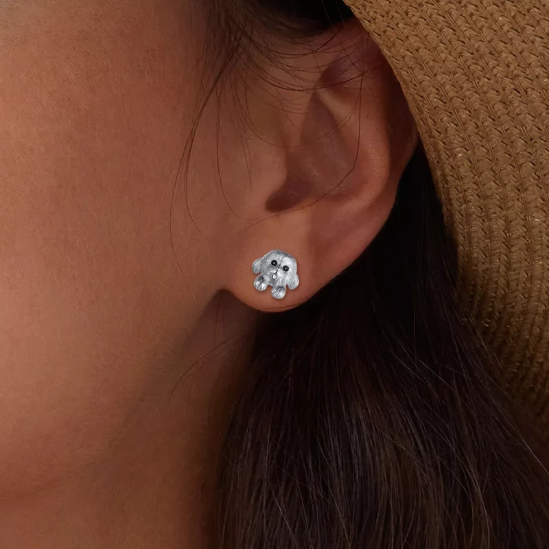 (afbeelding voor) Pandora Stijl Teddy Studs Oorbellen - SCE1631 - Bekijken 9