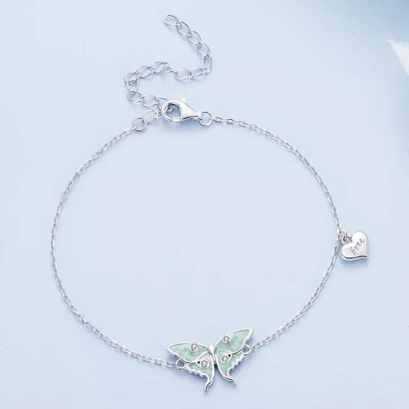 (afbeelding voor) Pandora Stijl Tovenaar van Oz Vlinder Ketting Armband - BSB118 - Bekijken 2