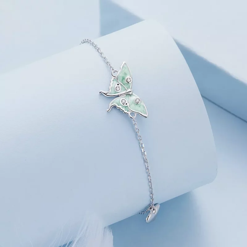 (afbeelding voor) Pandora Stijl Tovenaar van Oz Vlinder Ketting Armband - BSB118 - Bekijken 3