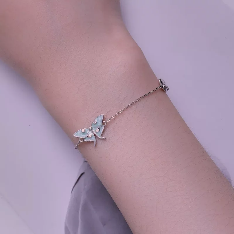 (afbeelding voor) Pandora Stijl Tovenaar van Oz Vlinder Ketting Armband - BSB118 - Bekijken 6