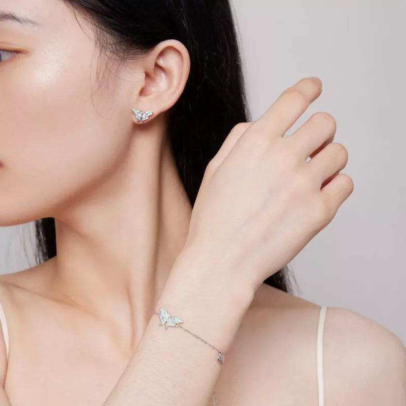 (afbeelding voor) Pandora Stijl Tovenaar van Oz Vlinder Ketting Armband - BSB118 - Bekijken 7