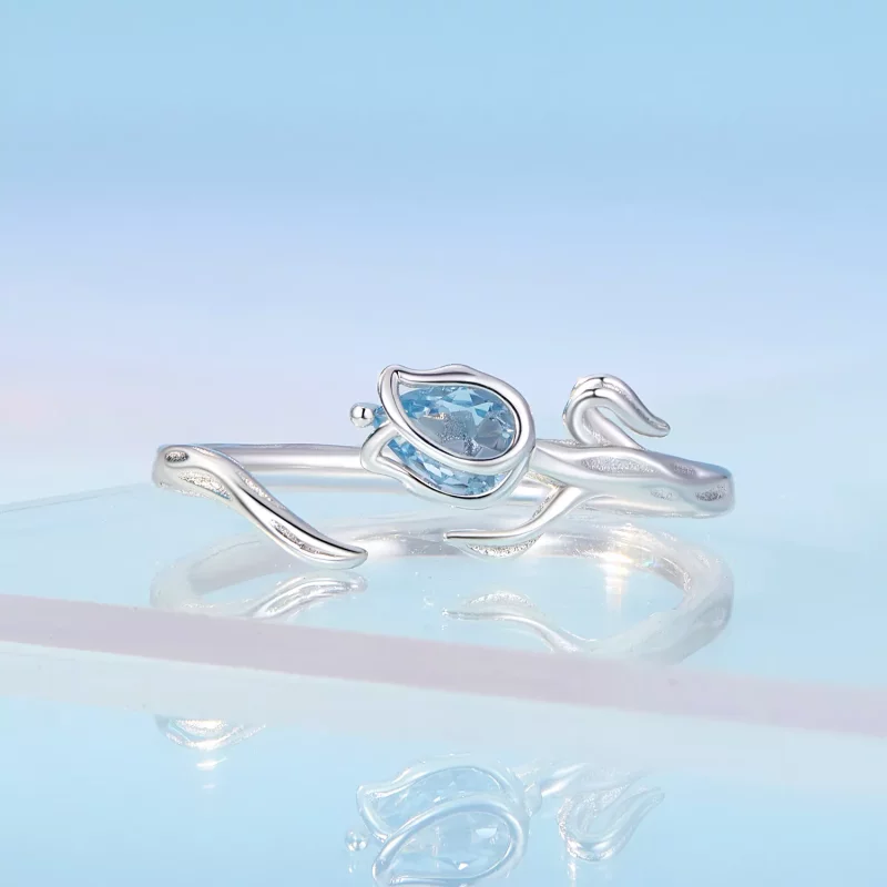 (afbeelding voor) Pandora Stijl Tulp Open Ring - BSR465-E - Bekijken 3