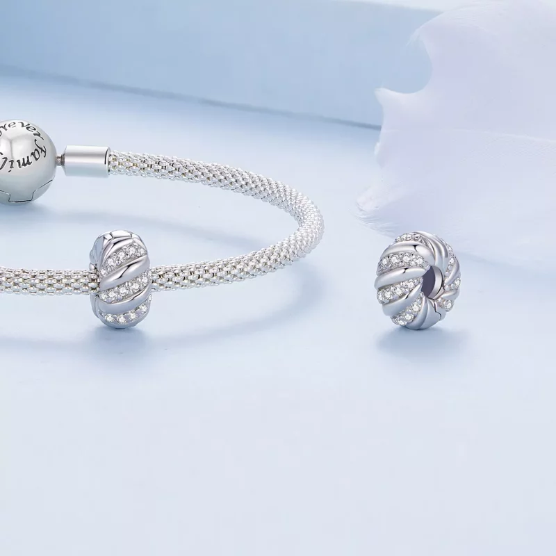 (afbeelding voor) Pandora-stijl Twist Siliconen Spacer - BSC905 - Bekijken 4