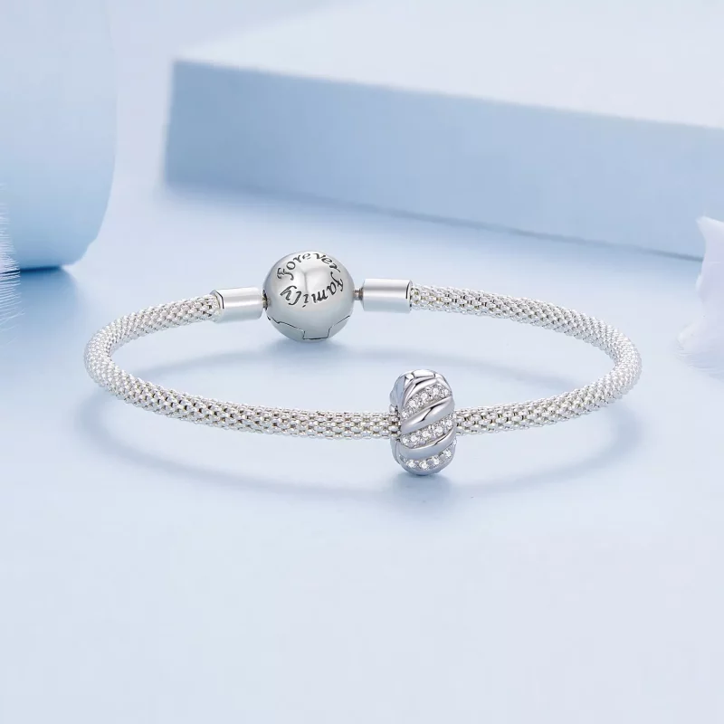 (afbeelding voor) Pandora-stijl Twist Siliconen Spacer - BSC905 - Bekijken 5
