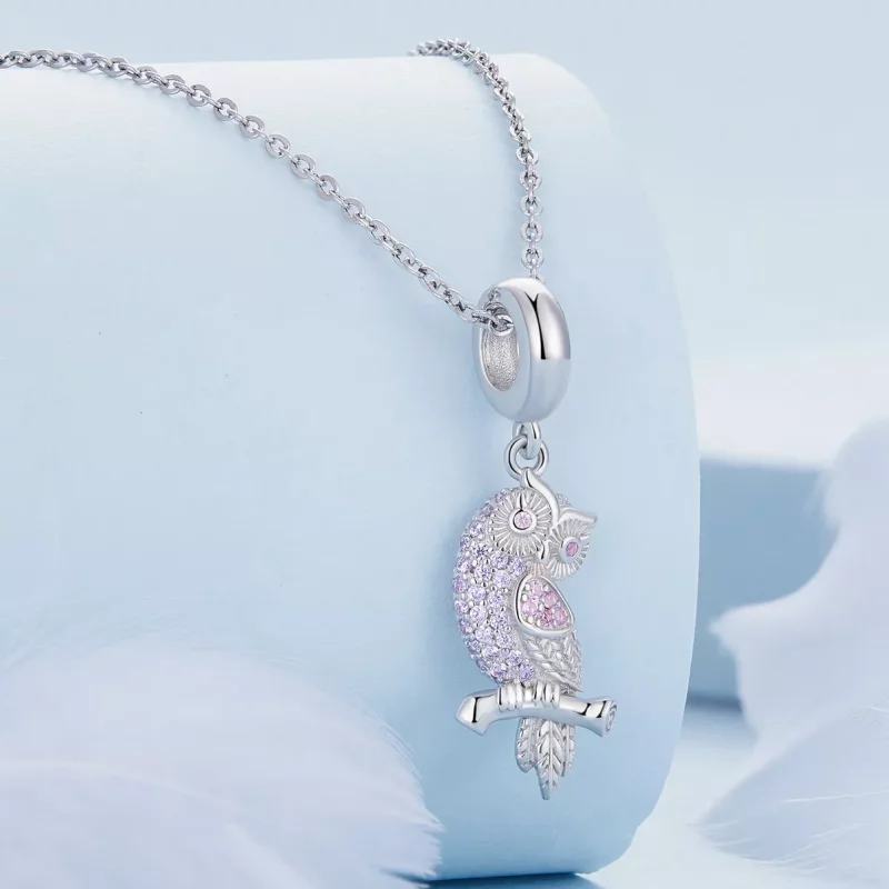 (afbeelding voor) Pandora Stijl Uil Hanger - BSC832 - Bekijken 2