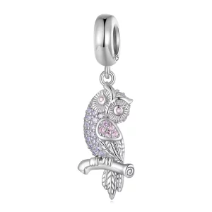 (afbeelding voor) Pandora Stijl Uil Hanger - BSC832
