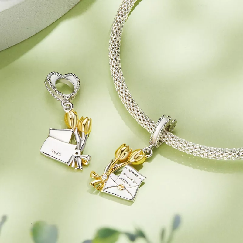 (afbeelding voor) Pandora-stijl Uitnodiging Dangle - BSC864 - Bekijken 4