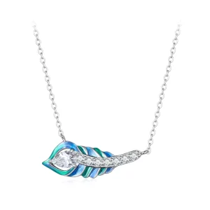 (afbeelding voor) Pandora Stijl Veer Ketting - BSN346