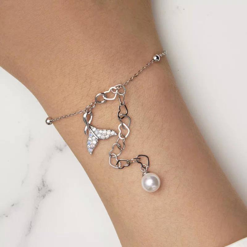 (afbeelding voor) Pandora Stijl Vissentail Schelp Kralen Ketting Armband - SCB257 - Bekijken 8