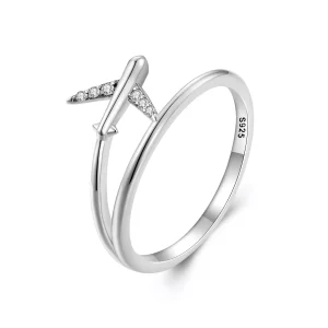 Pandora-stijl Vliegtuig Ring - SCR967 (afbeelding voor) Pandora-stijl Vliegtuig Ring - SCR967