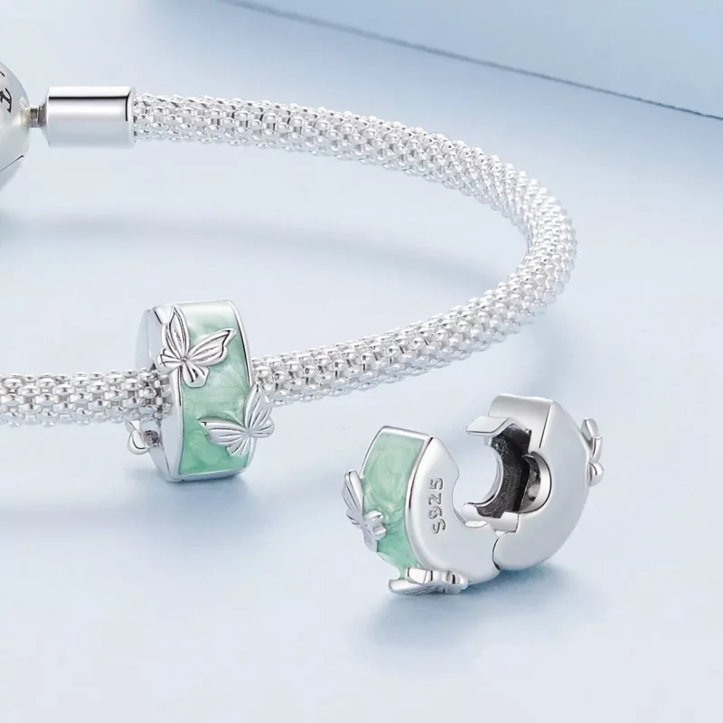 (afbeelding voor) Pandora Stijl Vlinder Clip - BSC840 - Bekijken 4
