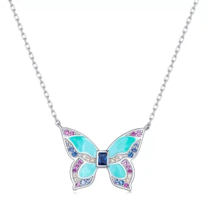 Pandora Stijl Vlinder Halsketting - BSN306 (afbeelding voor) Pandora Stijl Vlinder Halsketting - BSN306