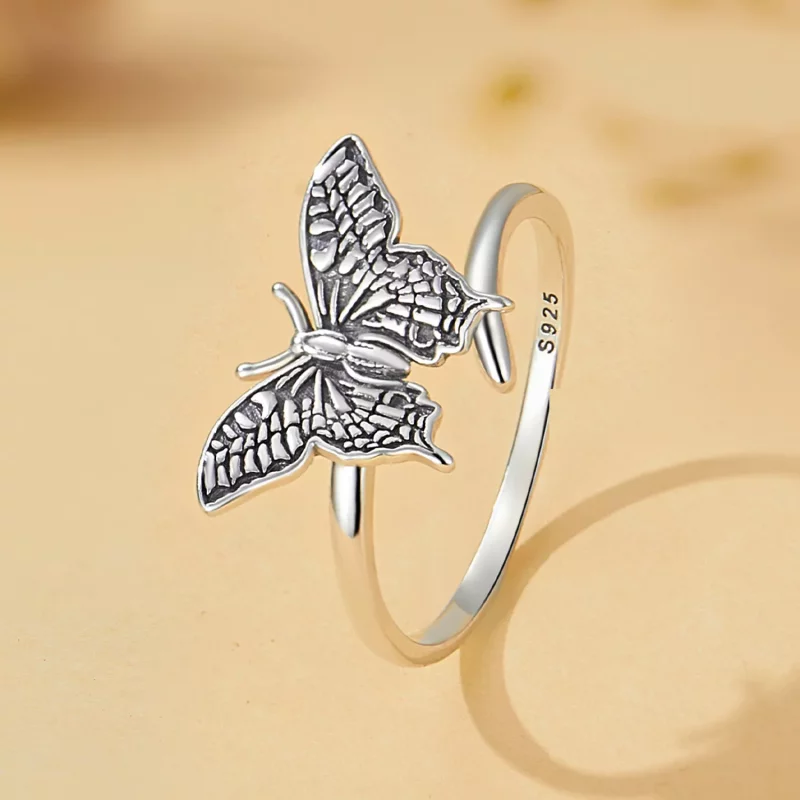 (afbeelding voor) Pandora Stijl Vlinder Open Ring - SCR966-E - Bekijken 2