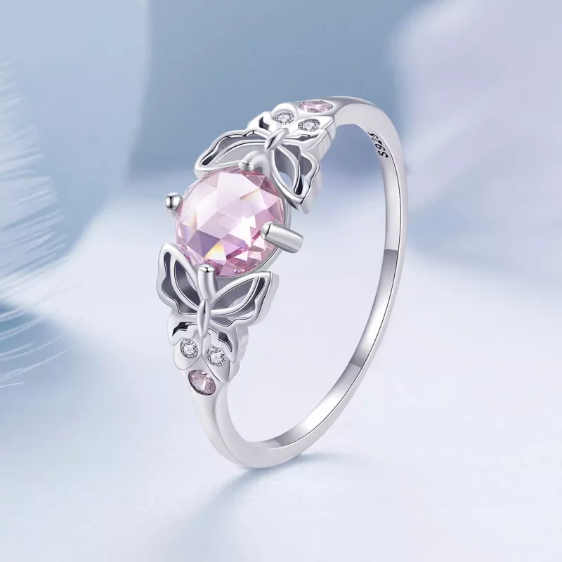 (afbeelding voor) Pandora Stijl Vlinder Ring - BSR478 - Bekijken 2