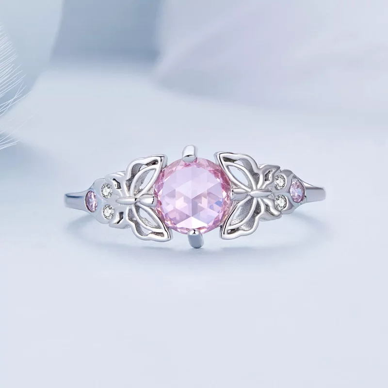 (afbeelding voor) Pandora Stijl Vlinder Ring - BSR478 - Bekijken 3