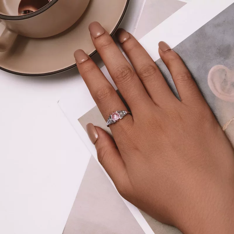 (afbeelding voor) Pandora Stijl Vlinder Ring - BSR478 - Bekijken 4