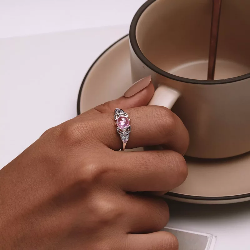 (afbeelding voor) Pandora Stijl Vlinder Ring - BSR478 - Bekijken 5