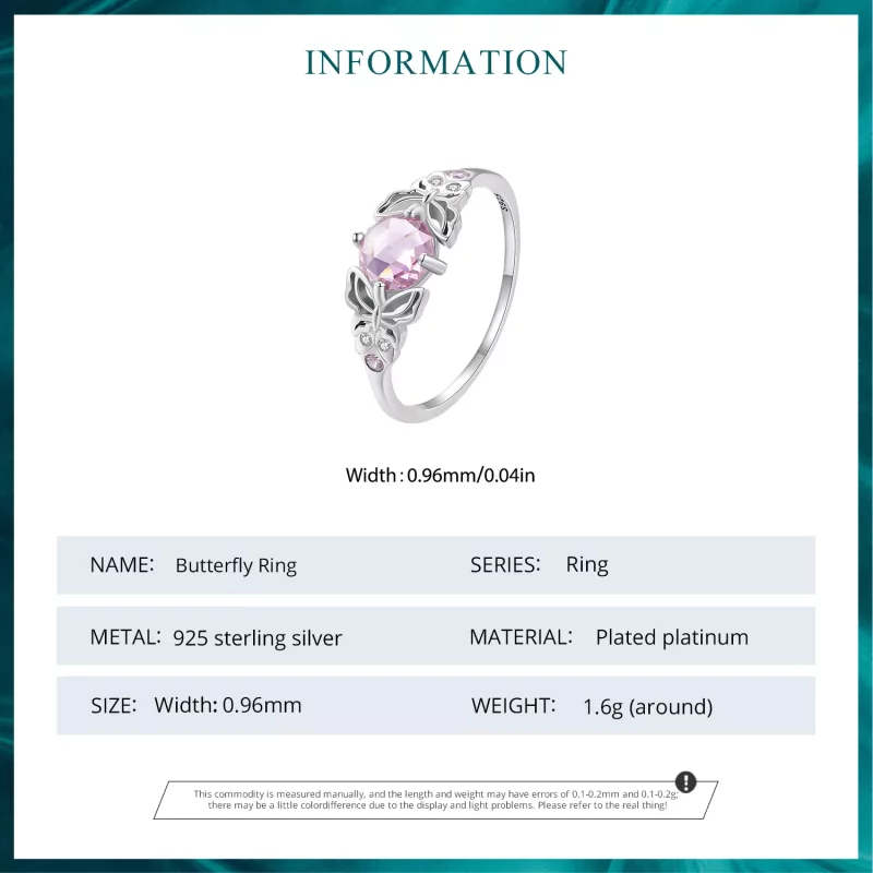 (afbeelding voor) Pandora Stijl Vlinder Ring - BSR478 - Bekijken 6