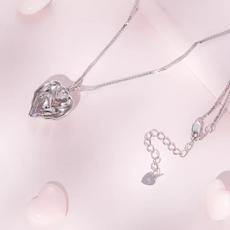 (afbeelding voor) Pandora Stijl Voetafdruk Ketting - SCN497 - Bekijken 4