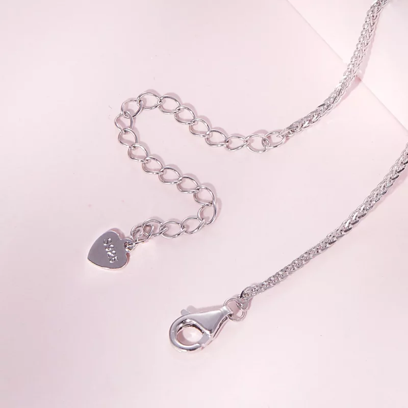 (afbeelding voor) Pandora Stijl Voetafdruk Ketting - SCN497 - Bekijken 5